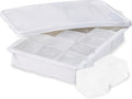 Host Ice Cube Tray with Lid, Makes 15 1.25" Cubes, Durable Silicone Trays, Perfect for Cocktails, Beverages, Mocktails, Iced Coffee, Tea, Infused Water, Kitchen Essentials, Set of 1, Marble