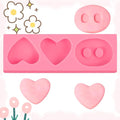 3-Cavity Pig Nose Cake Decoration Fondant Molds Chocolate Love Silicone Mold, for Kitchen Baking, Cupcake Toppers, Candy, Marzipan, Sugar Craft, Epoxy Resin, Polymer Clay Crafts