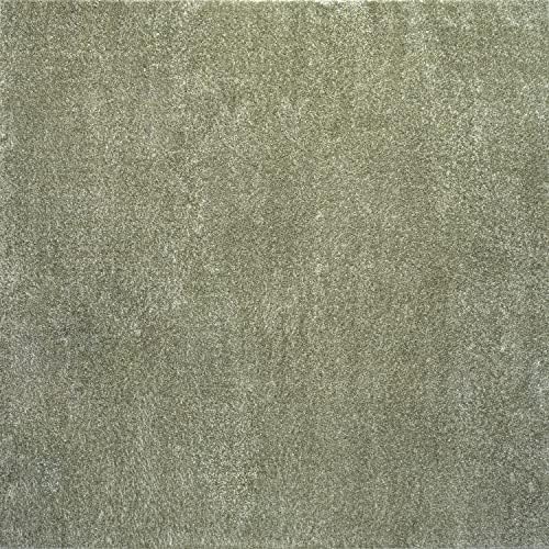 JONATHAN Y Haze Solid Low-Pile Green 5x5 Square Indoor Area Rug, Coastal,Bohemian,Minimalist,Classic, Easy-Cleaning for Living Room,Bedroom,Kitchen,Pet Friendly,Non-Shedding (SEU100O-5SQ) - Image 2