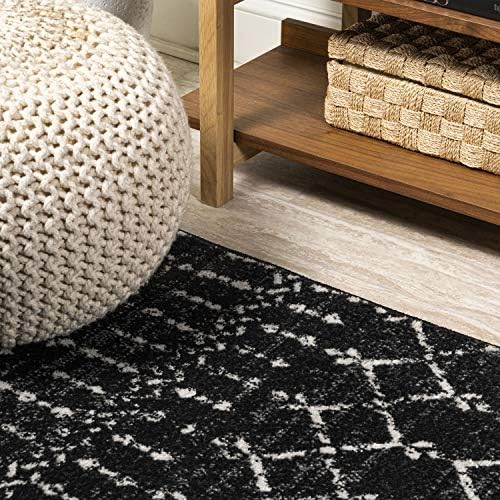 JONATHAN Y Boho Vintage Diamond Black/Ivory Runner Rug 2X10 ft, Moroccan Hype for Living Room, Bedroom, Kitchen, Office, Easy-Cleaning, High Traffic, Pet-Friendly, Non-Shedding (MOH101D-210) - Image 5