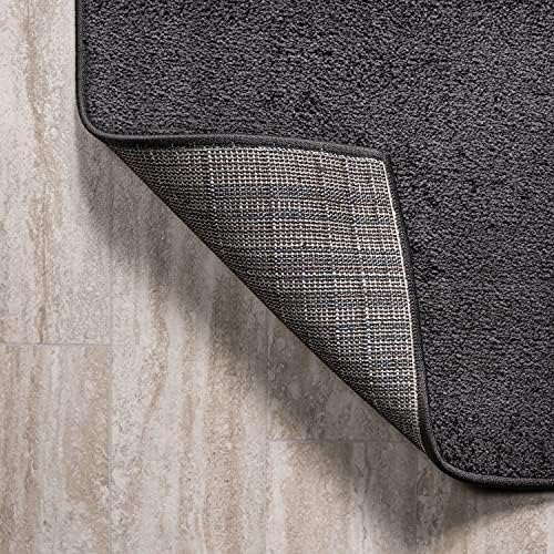 JONATHAN Y Haze Solid Low-Pile Black 8' Round Indoor Area Rug, Coastal,Bohemian,Minimalist,Classic, Easy-Cleaning for Living Room,Bedroom,Kitchen,Pet Friendly,Non-Shedding (SEU100I-8R) - Image 4