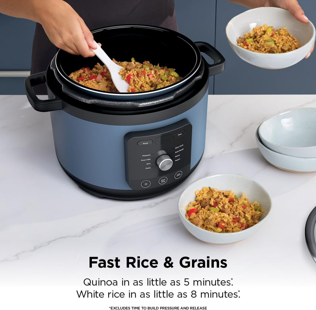 Ninja® HyperHeat™ 9-in-1 Pressure Cooker, 6.5-qt, Blue Macaron, PC201