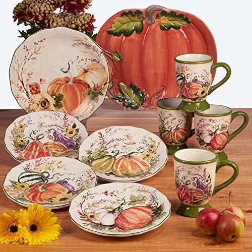 Certified International Harvest Morning 11" Dinner Plates, Multicolor, Large, Set of 4 (Pack of 3) - Image 3