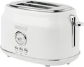 Haden Dorset 2 Slice Extra Wide Slot Toaster with Cool Touch Exterior, Removable Crumb Tray, and 6 Variable Browning Control, Ivory