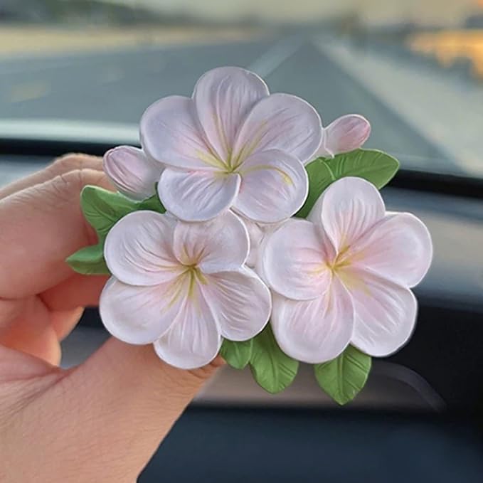 2Pcs Frangipani Flower Candle Wax molds Silicone Shapes for Wax Candles Making Valentine Flower Silicone Large Candle Wax Making molds for Candles moldes de silicona Flores para velas