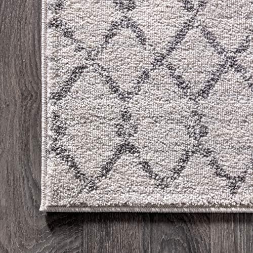 JONATHAN Y Boho Vintage Diamond Cream/Gray Runner Rug 2X18 ft, Moroccan Hype for Living Room, Bedroom, Kitchen, Office, Easy-Cleaning, High Traffic, Pet-Friendly, Non-Shedding (MOH101B-218) - Image 6