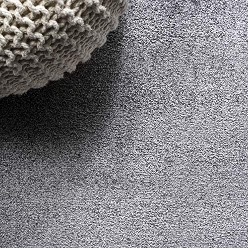 JONATHAN Y Haze Solid Low-Pile Gray 5x5 Square Indoor Area Rug, Coastal,Bohemian,Minimalist,Classic, Easy-Cleaning for Living Room,Bedroom,Kitchen,Pet Friendly,Non-Shedding (SEU100A-5SQ) - Image 3