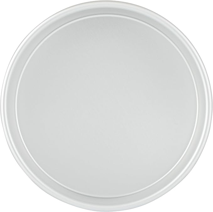 Restaurantware-Met Lux 8 x 3 Inch Straight-Sided Baking Tins, 12 Round Cake Pans - Oven-Ready, Freezable, Anodized Aluminum Round Baking Pans, Greaseproof, For Layer Birthday Cakes