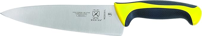 Mercer Culinary Millennia Colors 5-Piece Magnetic Board Set with Yellow Handles, Bamboo
