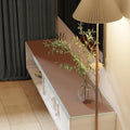 Leather Desk Mat,1.8mm Thick,16x48 Inch Desk Cover,Desk Protector Mat,Dresser Cover Top,Table Cover Rectangle,End Table Cover,Coffee Table Cover Rectangle(Brown+Gray,16x48)