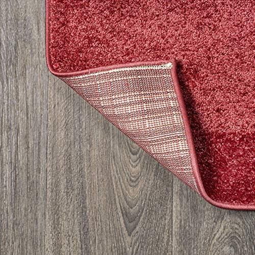 JONATHAN Y Haze Solid Low-Pile Red Indoor Area Rug 4x6, Coastal,Bohemian,Minimalist,Classic, Easy-Cleaning for Living Room,Bedroom,Kitchen,Pet Friendly,Non-Shedding (SEU100E-4) - Image 5