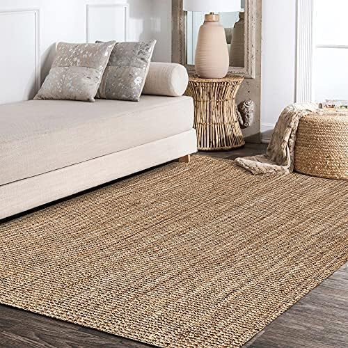 JONATHAN Y Pata Hand Woven Chunky Jute Natural Indoor Area Rug, 5x8, Bohemian, Rustic, Cottage, Easy-Cleaning for Living Room, Bedroom, Kitchen, Non-Shedding (NRF102A-5) - Image 6