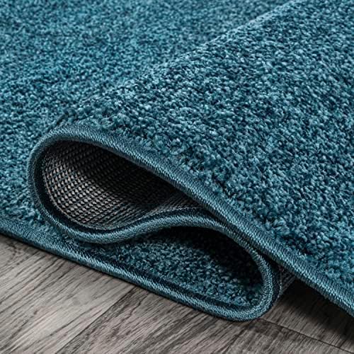 JONATHAN Y Haze Solid Low-Pile Turquoise Runner Rug 2x16, Coastal,Bohemian,Minimalist,Classic, Easy-Cleaning for Living Room,Bedroom,Kitchen,Pet Friendly,Non-Shedding (SEU100H-216) - Image 3