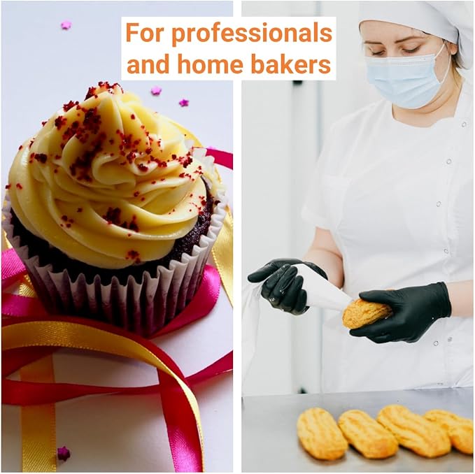 XL 21 Inch Extra Large Piping Bags,100 Pack Disposable Pastry Bags,Thick Anti-Burst Icing Piping Pastry Bags For Frosting Decorating Cake Cupcake Cookie (XL 21 Inch-100 Pack)