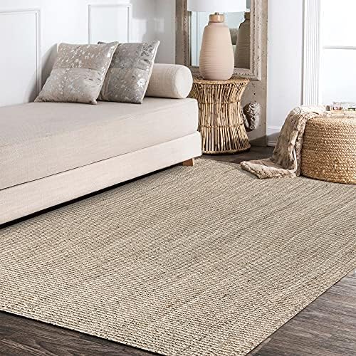 JONATHAN Y Pata Hand Woven Chunky Jute Light Ivory Indoor Area Rug, 12x18, Bohemian, Rustic, Cottage, Easy-Cleaning for Living Room, Bedroom, Kitchen, Non-Shedding (NRF102B-18) - Image 6