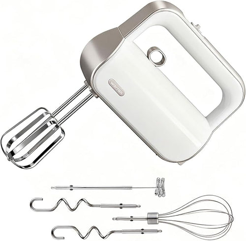 4-in-1 Electric Hand Mixer for Baking, Cooking and Coffee Drinks(Champagne Gold)