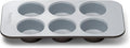 Caraway Nonstick Ceramic 6 Cup Muffin Pan – Non-Toxic, PTFE & PFOA Free – Oven Safe – Aluminized Steel Core – Small Muffin Pan for Baking Cupcakes, Muffins & More - Black