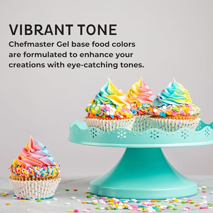 Chefmaster Bakers Rose Gel Food Coloring | Vibrant Color | Professional-Grade Dye for Icing, Frosting, Fondant | Baking & Decorating | Fade-Resistant | Easy-to-Use | Made in USA | 20 oz