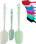di Oro Living Silicone Spatula Set - Rubber Kitchen Spatulas for Baking, Cooking, & Mixing - 600°F Heat-Resistant & BPA Free Silicone Scraper Spatulas for Nonstick Cookware - Dishwasher Safe (Pastel)