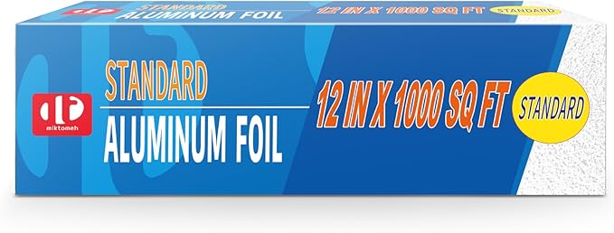 Standard Aluminum Foil 1000 Sq Ft(12 In Wide), Pack of 1