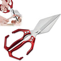 Multifunctional Heavy-Duty Kitchen Shears, Heavy Duty Kitchen Scissors for Food with Ergonomic Handle,Stainless Steel Culinary Shears for Chicken Meat Seafood Bone Cutting,Cooking Accessories (Red)