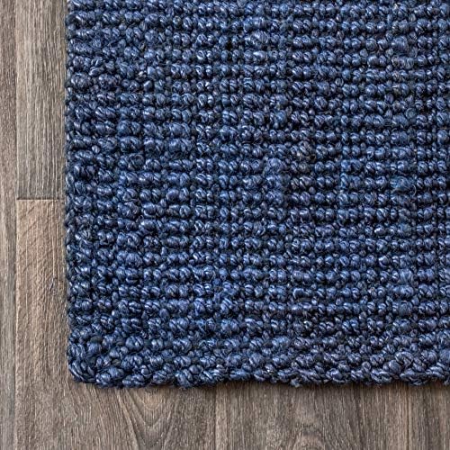 JONATHAN Y Pata Hand Woven Chunky Jute Navy Indoor Area Rug, 5x8, Bohemian, Rustic, Cottage, Easy-Cleaning for Living Room, Bedroom, Kitchen, Non-Shedding (NRF102D-5) - Image 5