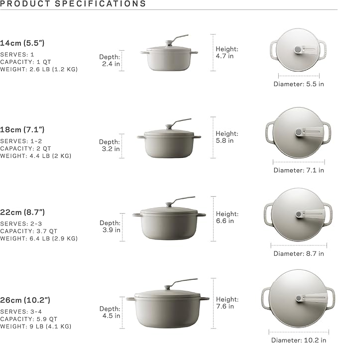 Vermicular Oven Pot 2.0 | Lightweight Enameled Cast Iron Pot | 26cm (5.9 Qt) | Non-Toxic | Induction-compatible | Dutch Oven | Made in Japan | Matte Black