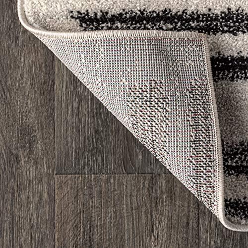 JONATHAN Y Khalil Modern Berber Stripe Cream/Black Runner Rug, 2x14, Contemporary, Bohemian, Easy-Cleaning for Living Room, Bedroom, Kitchen, Pet Friendly, Non-Shedding (MOH207A-214) - Image 6