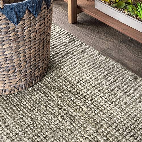 JONATHAN Y Pata Hand Woven Chunky Jute Gray Runner Rug, 2x16, Bohemian, Rustic, Cottage, Easy-Cleaning for Living Room, Bedroom, Kitchen, Non-Shedding (NRF102C-216) - Image 6