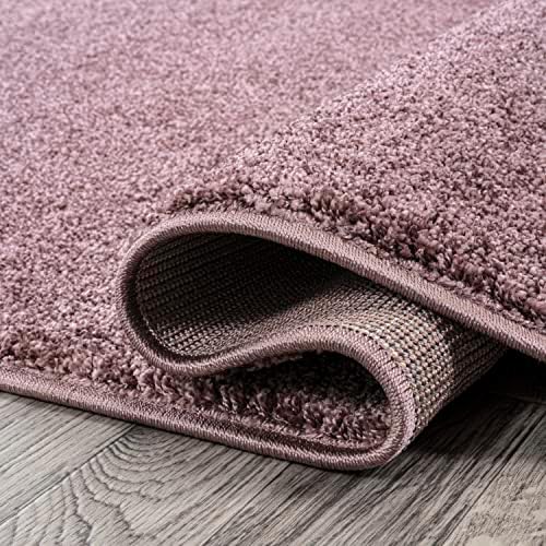 JONATHAN Y Haze Solid Low-Pile Light Purple 9x9 Square Indoor Area Rug, Coastal,Bohemian,Minimalist,Classic, Easy-Cleaning for Living Room,Bedroom,Kitchen,Pet Friendly,Non-Shedding (SEU100R-9SQ) - Image 5
