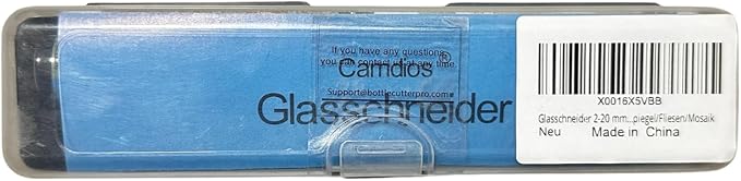 Glass Cutter 2mm-20mm, Upgrade Glass Cutter Tool, Pencil Style Oil Feed Carbide Tip for Glass Cutting/Tiles/Mirror/Mosaic.