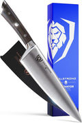 Dalstrong Chef Knife - 8 inch Blade - Gladiator Series - ABS Faux Wood Handle - Forged High Carbon German Steel - Razor Sharp Kitchen Knife - Professional Full Tang Knives - Sheath - NSF Certified