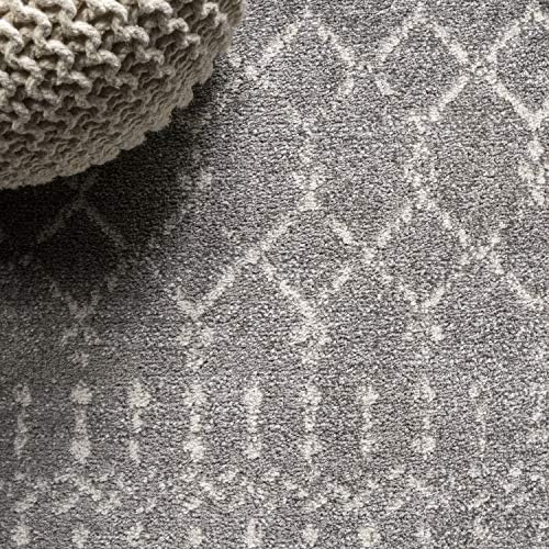 JONATHAN Y Boho Vintage Diamond Gray/Ivory Indoor Area Rug 3X5 ft, Moroccan Hype for Living Room, Bedroom, Kitchen, Office, Easy-Cleaning, High Traffic, Pet-Friendly, Non-Shedding (MOH101C-3) - Image 5