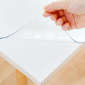 Clear Table Cover - 16 x 24 Inch, 1.5mm Thick Plastic, Vinyl Table Protector - Protect Your Desks