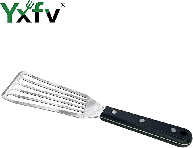 Professional Fish Spatula Stainless Steel, 11 Inch Flexible Slotted Turner, Heat Resistant & Dishwasher Safe for Kitchen Cooking, Flipping Eggs, Burgers and Outdoor BBQ Grilling