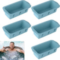 5Pcs Extra Large Ice Block Mold, Silicone Ice Block Molds for Ice Bath Tub, Big Ice Cube Molds for Ice Bath, Nordic Blue Ice Maker for Cold Plunge or Coolers, Ice Tray Accessories for Ice Bath Chiller