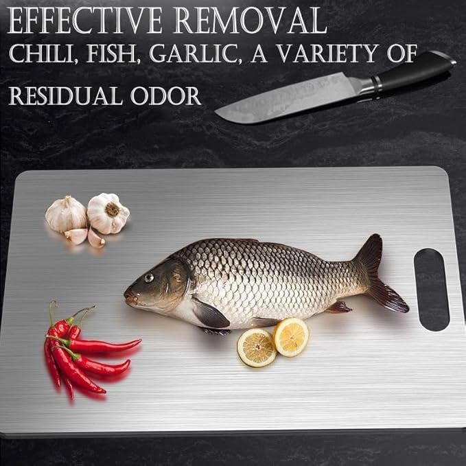 Titanium Cutting Board - 100% Pure for Kitchen - Cutting Edge Hygiene & Durability, Home Cooking