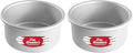 Fat Daddio's Anodized Aluminum Round Cake Pans, 2 Piece Set, 6 x 3 Inch