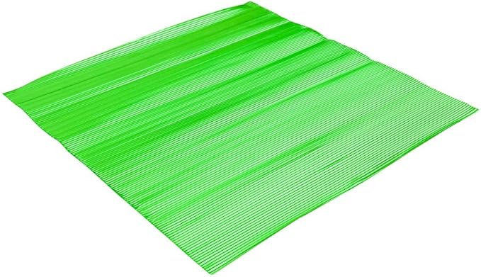Restaurantware 12" x 12" Rippled Aluminum Foil Food Wrap and Fry Basket Liner: Perfect for Restaurant Take Out Bakeries and Food Trucks - Green Foil Sandwich Wraps - 500-CT