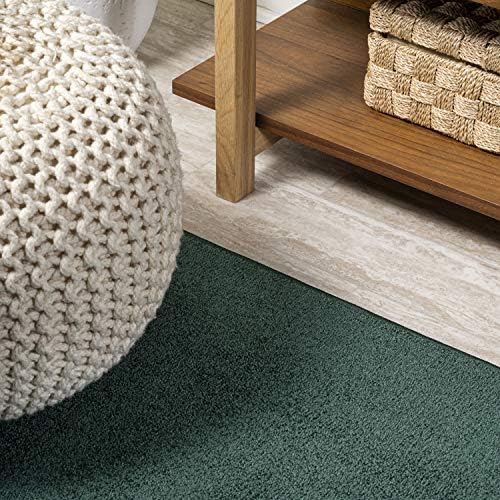 JONATHAN Y Haze Solid Low-Pile Emerald 4x6 Oval Indoor Area Rug, Coastal,Bohemian,Minimalist,Classic, Easy-Cleaning for Living Room,Bedroom,Kitchen,Pet Friendly,Non-Shedding (SEU100L-4OV) - Image 5