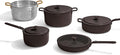 Our Place 11-Piece Essentials Complete Cookware Set - Ceramic Fry Pan, Saucepan, Sauté Pan, Stock Pot, Strainer Basket & Rack Storage | Thermakind™ Nonstick, Oven Safe up to 450°F | Char