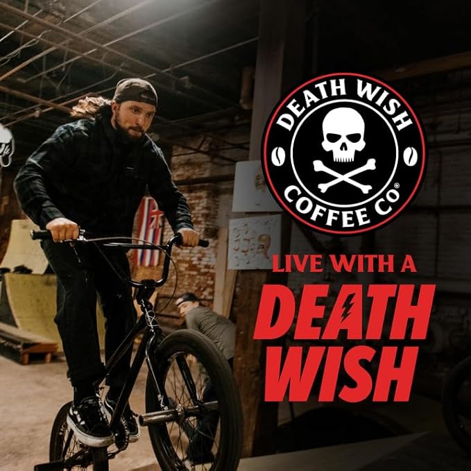 Death Wish Coffee, Organic and Fair Trade, Light Roast Coffee Pods (30 Count)