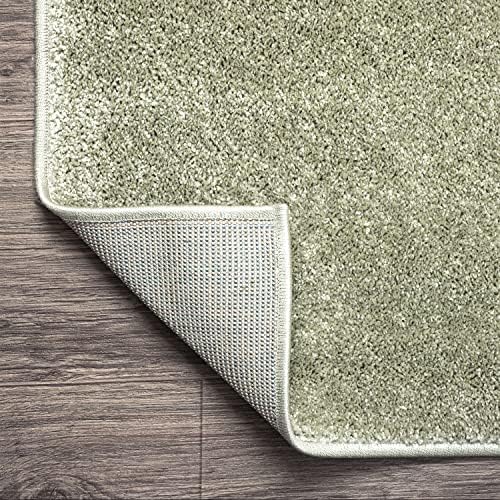 JONATHAN Y Haze Solid Low-Pile Green 9x9 Square Indoor Area Rug, Coastal,Bohemian,Minimalist,Classic, Easy-Cleaning for Living Room,Bedroom,Kitchen,Pet Friendly,Non-Shedding (SEU100O-9SQ) - Image 6