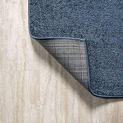 JONATHAN Y Haze Solid Low-Pile Navy 3x5 Oval Indoor Area Rug, Coastal,Bohemian,Minimalist,Classic, Easy-Cleaning for Living Room,Bedroom,Kitchen,Pet Friendly,Non-Shedding (SEU100C-3OV) - Image 6