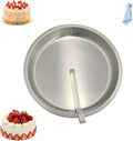 Easy Release Pans Round with Lever, 9.7" Quick Release Easy-Out Cake Pan Set,Baking Tools Pans Stainless Steel Round,Apple Pie Bake & Serve Sets, For All Kinds of Bases (1)