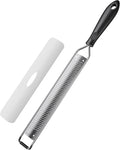 Zester Grater for Lemon Cheese with Handle,Black