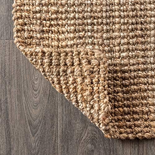 JONATHAN Y Pata Hand Woven Chunky Jute Natural Indoor Area Rug, 5x8, Bohemian, Rustic, Cottage, Easy-Cleaning for Living Room, Bedroom, Kitchen, Non-Shedding (NRF102A-5) - Image 5
