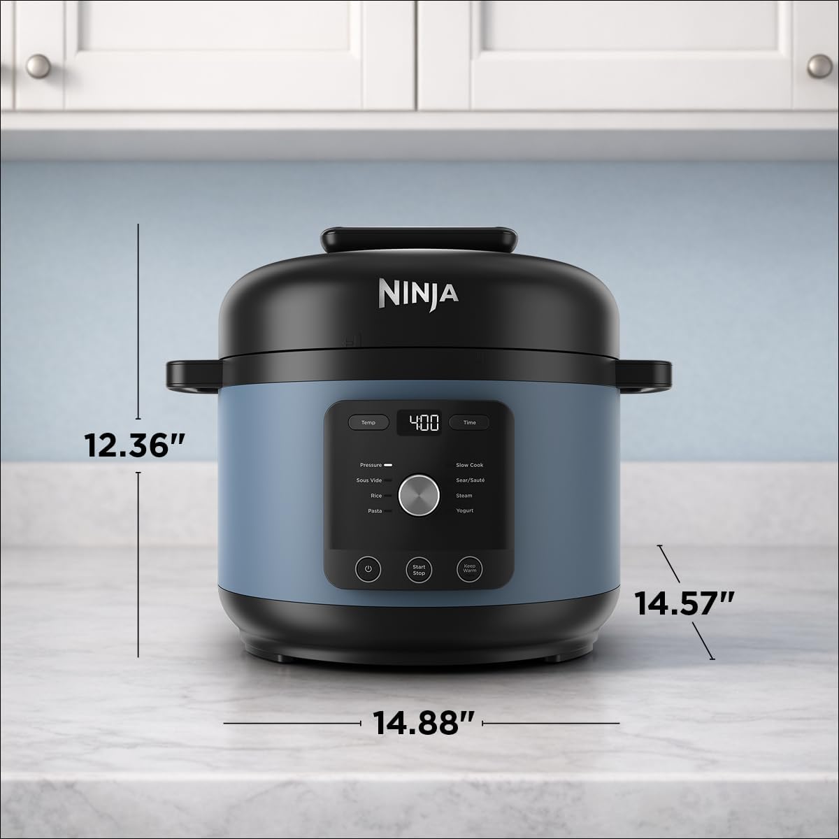 Ninja® HyperHeat™ 9-in-1 Pressure Cooker, 6.5-qt, Blue Macaron, PC201