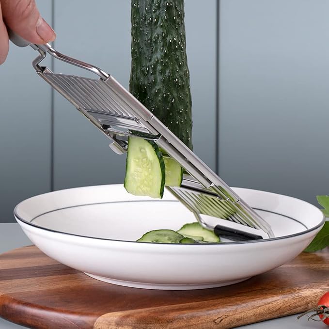 Handheld Food Grater,Professional Zester Slicing Set with 4 Interchangeable Blades for Lime,Cheese,Garlic,Ginger,Chocolate,Vegetable,Fruits