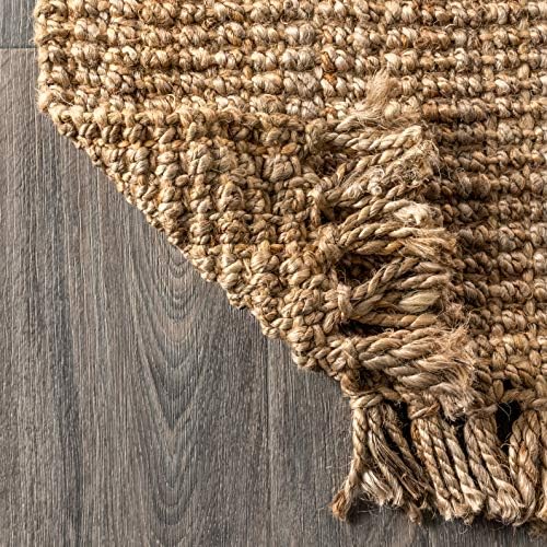 JONATHAN Y Pata Hand Woven Chunky Jute Brown Runner Rug, 2x8, Bohemian, Rustic, Cottage, Easy-Cleaning for Living Room, Bedroom, Kitchen, Non-Shedding (NRF102G-28) - Image 6
